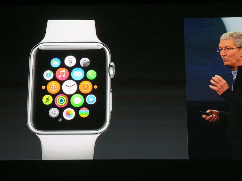 De CEO van Apple, Tim Cook en de Apple Watch.