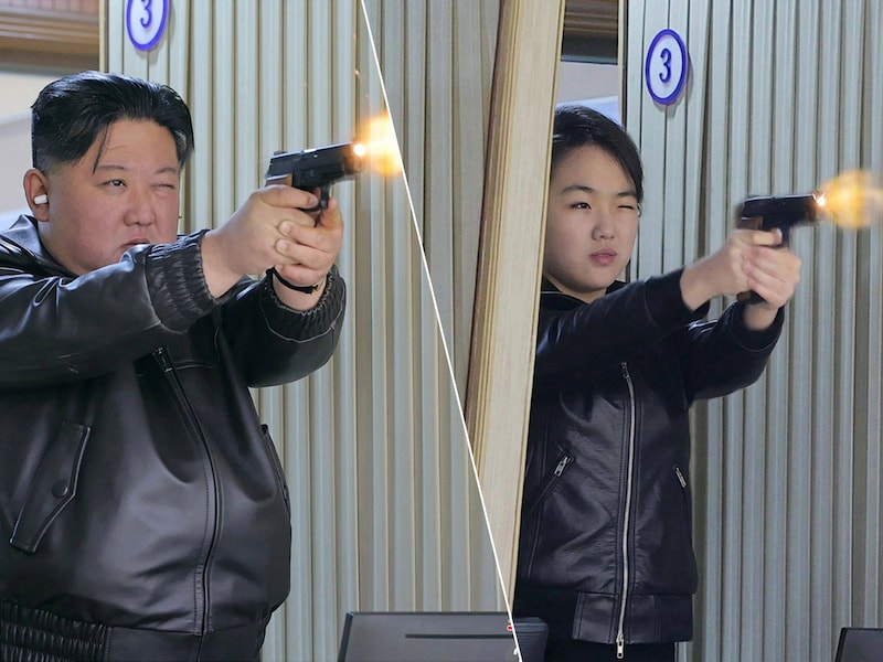 IN BEELD. Familie-uitstap naar munitiefabriek: Kim Jong-un en dochter (13) testen nieuw vuurwapen