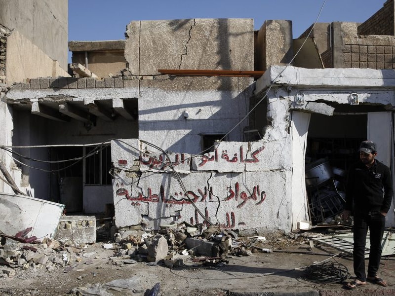 De veiligheidstoestand in Irak wordt steeds slechter. Op deze plaats is recent een autobom ontploft.