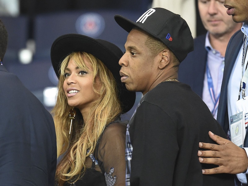 Jay Z en Beyoncé samen in Parijs.