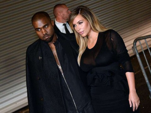 Kanye West en Kim Kardashian.