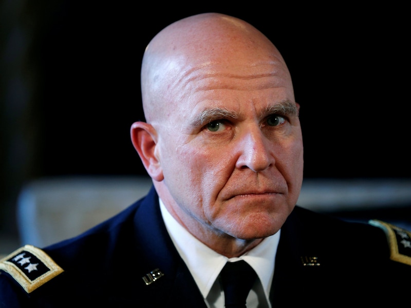 Generaal H.R. McMaster, raadgever van de Amerikaanse president Donald Trump