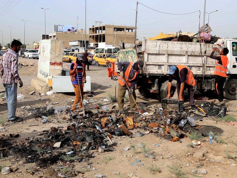 Bij drie bomexplosies vielen woensdag meer dan 80 doden in Irak.