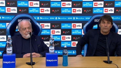KIJK. “Als je je vastklampt aan dit soort excuses...”: vertrekkende Napoli-coach Conte gaat op laatste persconferentie stevig in de clinch met eigen voorzitter