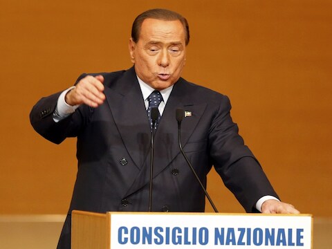 De voormalige premier van Italië Silvio Berlusconi.