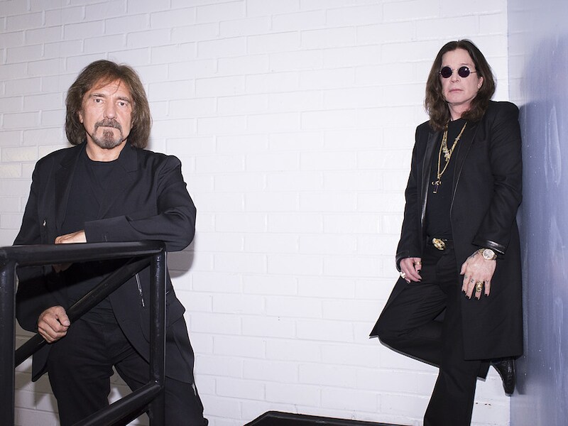 Geezer Butler (links) en Ozzy Osbourne van Black Sabbath.