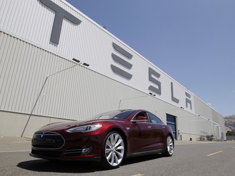 Een Model S van tesla.