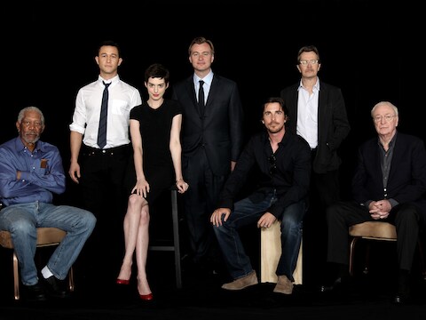De cast van 'The Dark Knight Rises'.