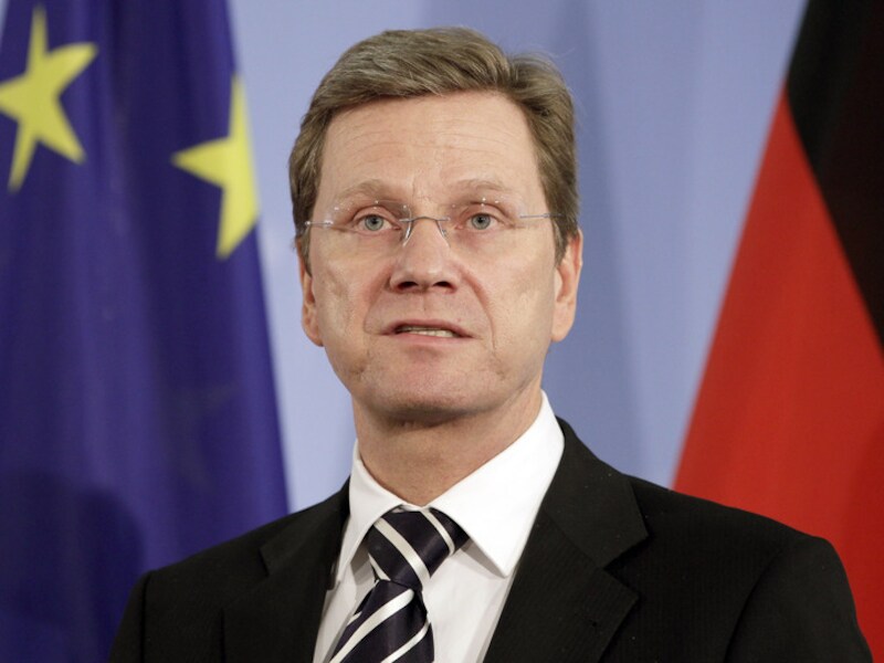 De Duitse minister van Buitenlandse Zaken Guido Westerwelle.