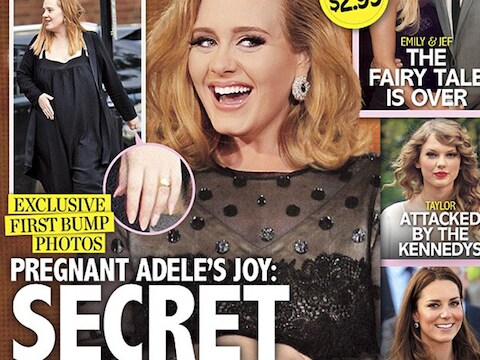 Het magazine 'Life&amp;Style' vermoedt dat Adele stiekem in het huwelijksbootje is gestapt met haar vriend Simon.