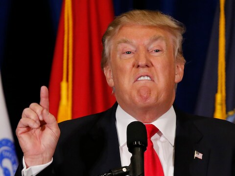 De Republikeinse presidentskandidaat Donald Trump richtte zich vandaag tot de natie vanuit Virginia.