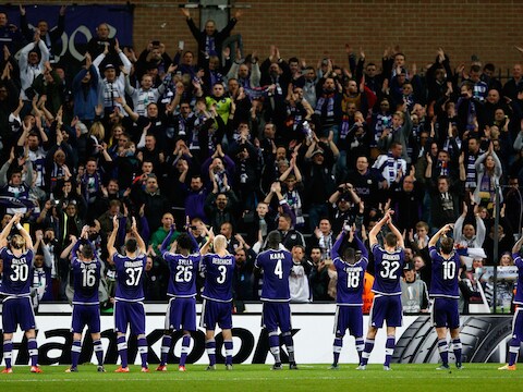 De aanhang van Anderlecht kreeg eerder al een verbod om Monaco-Anderlecht bij te wonen