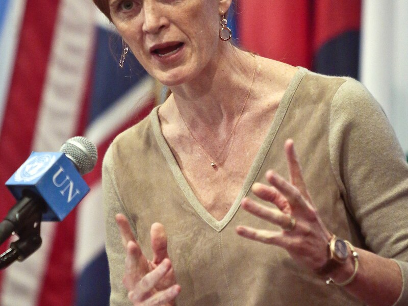 Samantha Power, ambassadeur voor de VS bij de Verenigde Naties.