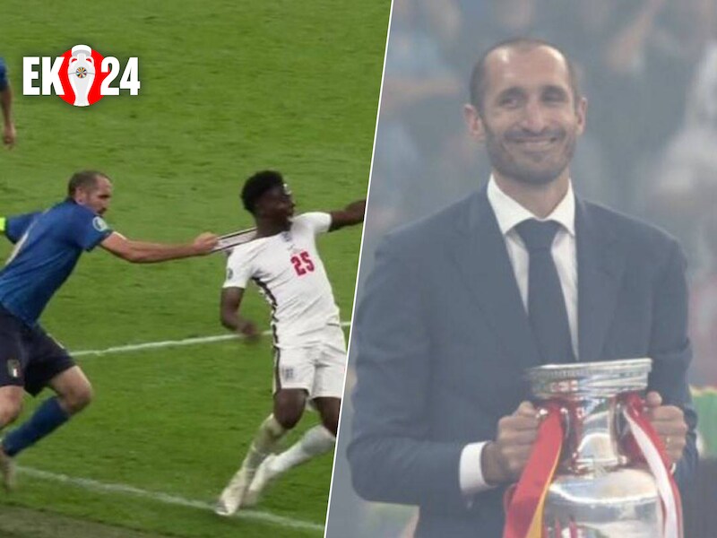 Engelse fans laten zich snel van hun smalste zijde zien: eerst Chiellini en dan Spaans volkslied uitgefloten