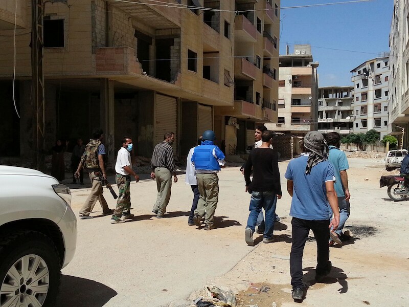 Het dorp werd vorig jaar door rebellen bezet en sindsdien proberen de troepen van Assad het te heroveren.