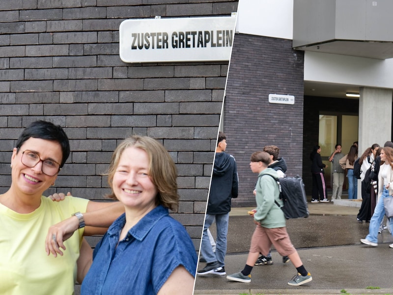 Leerlingen Don Bosco Genk wandelen voortaan over het ‘Zuster Gretaplein’