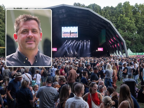 Een beeld van Rock Herk 2025. Inzet: organisator Maarten Ruelens.