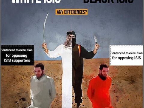 Het beeld werd gepost op de website van de Iraanse grootayatollah Ali Khamenei.