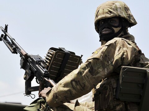 Soldaat in Mali.
