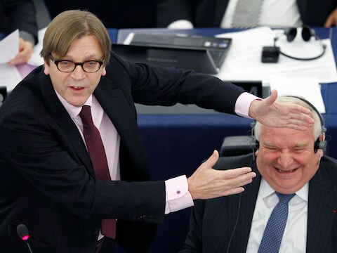 Guy Verhofstadt en Joseph Daul.