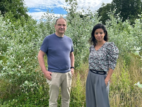 Schepen van Duurzaamheid Bart Van Doren (N-VA) en burgemeester Nadia Sminate (N-VA)