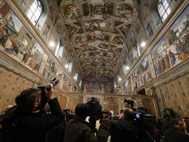 De Sixtijnse Kapel in het Vaticaan.