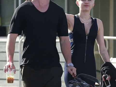 Miley Cyrus en haar vriendje Patrick Schwarzenegger.