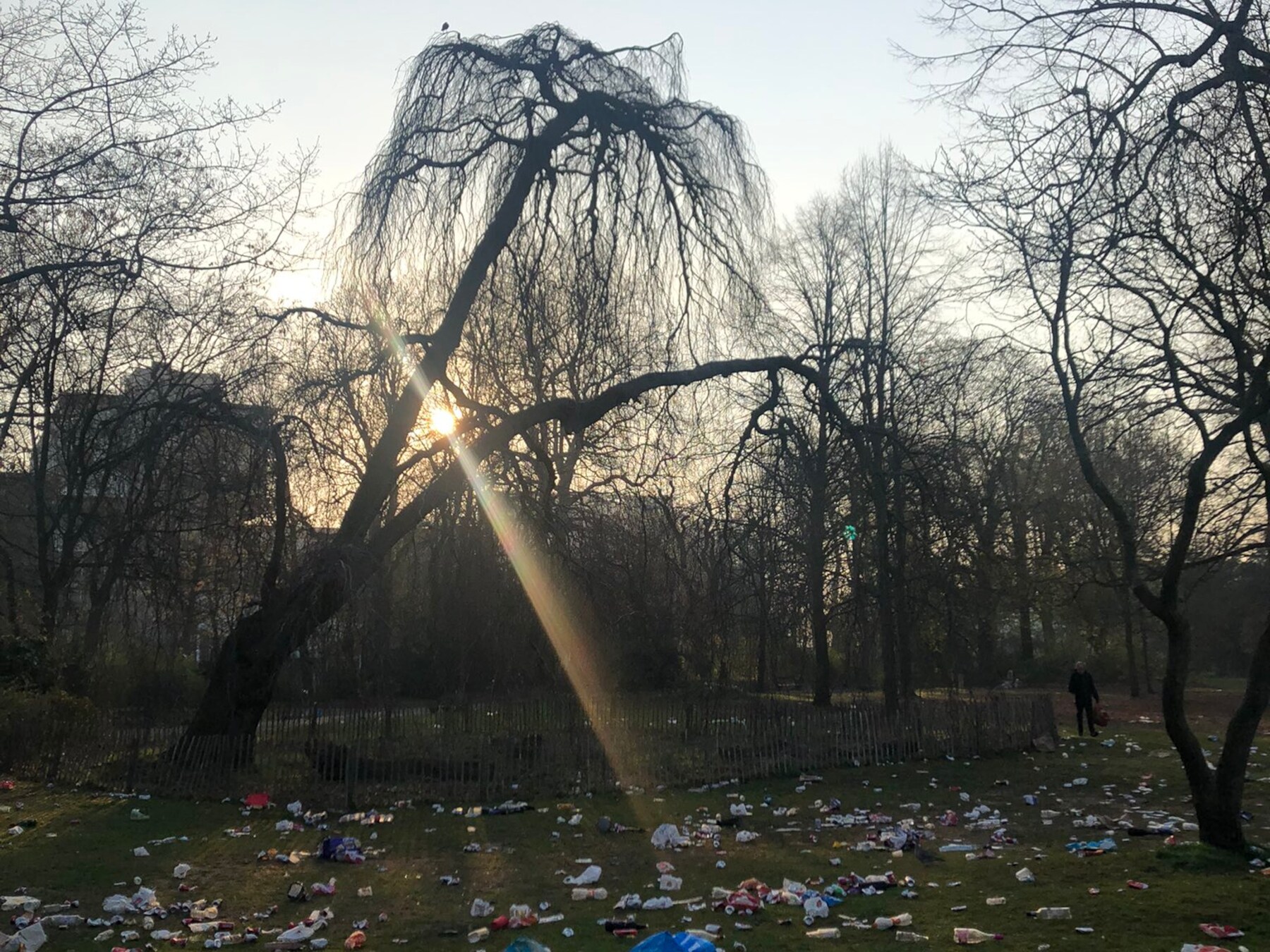 Een vervuild Citadelpark - opnieuw.