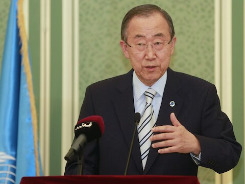 VN-secretaris-generaal Ban Ki-Moon.