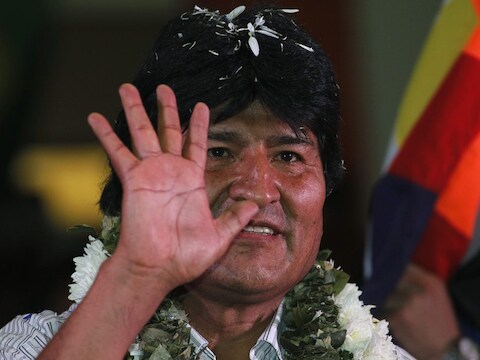 Morales was 'not amused' met de tussenlanding in Wenen.