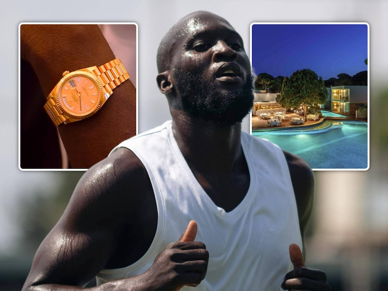 KIJK. Met horloge van 50.000 euro om de pols werkt hij zich er ook in het zweet: Romelu Lukaku gunt inkijk in luxueuze vakantie 