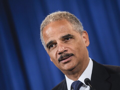 De Amerikaanse minister van Justitie, Eric Holder.