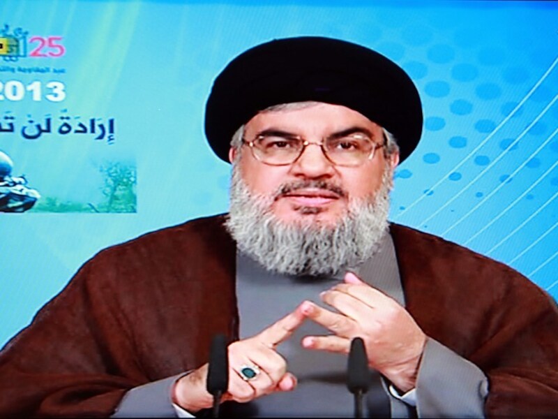 Leider van Hezbollah Hassan Nasrallah.