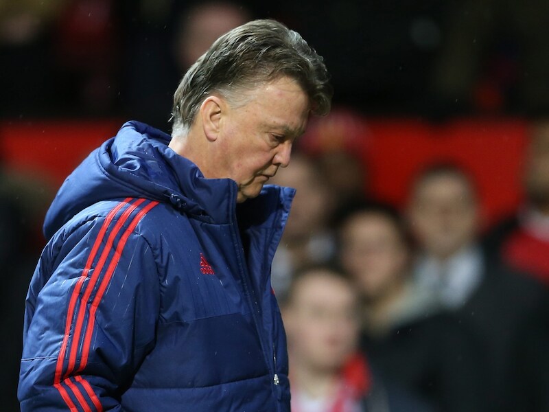 Louis van Gaal na de nederlaag tegen Southampton.