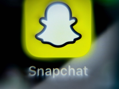 Het logo van Snapchat.