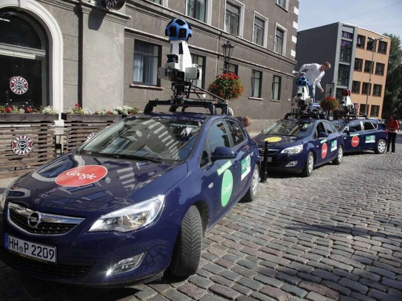 De foto's worden genomen met speciale camera's.