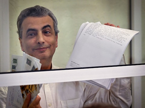 Lev Sjlosberg tijdens zijn proces