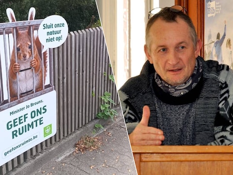 De borden van Natuurpunt duiken nu ook op in de Rupelstreek. Rechts: Gie Wyckmans, een van de conservatoren van Natuurpunt Rupelstreek. 