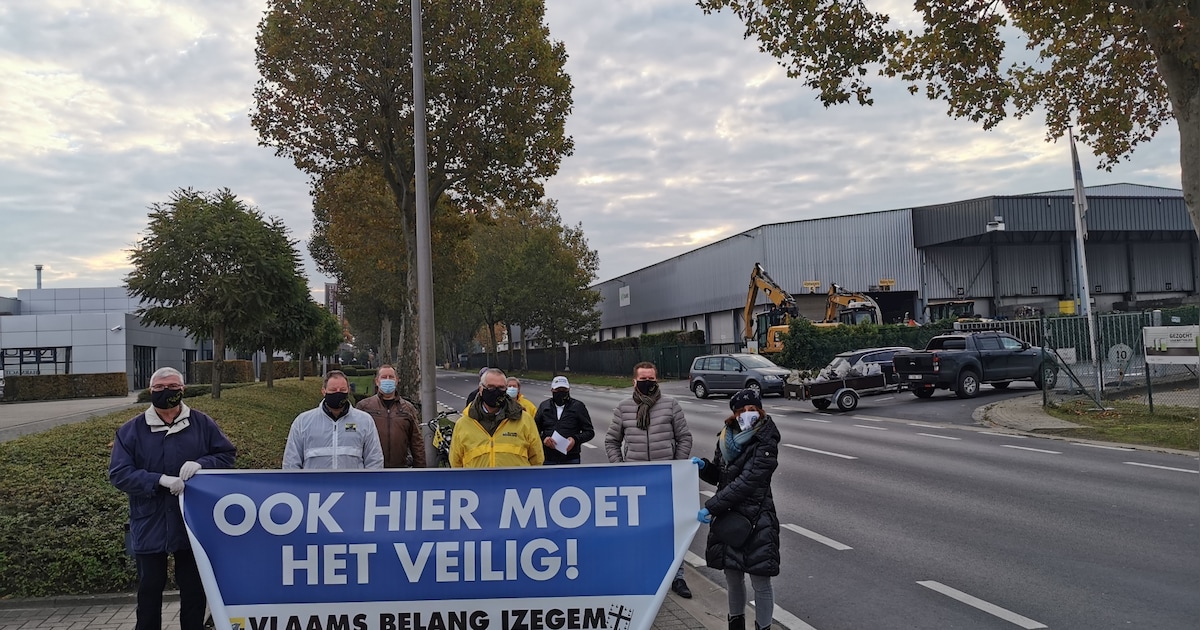 Vlaams Belang voert actie voor meer veiligheid aan recyclagepark ...