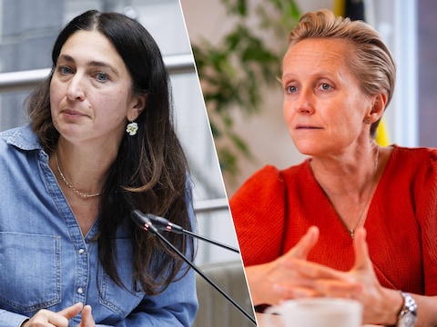 Zuhal Demir en Annick De Ridder: één van de twee zou zich moeten bekommeren om het leerlingenvervoer.