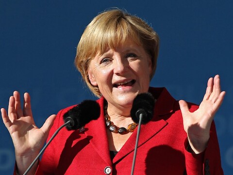 De Duitse bondskanselier Angela Merkel.