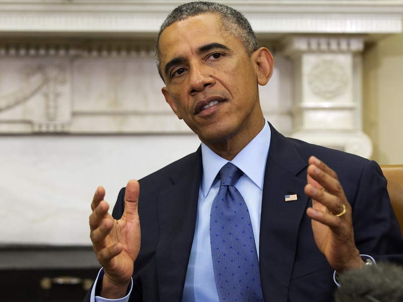 De Amerikaanse president Barack Obama.