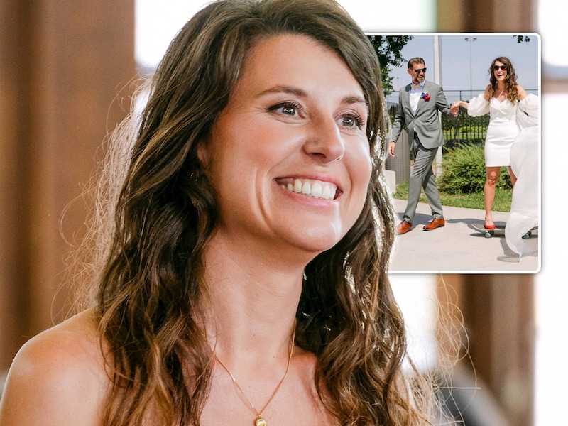 Ellen met haar ‘Blind getrouwd’-partner Matti.