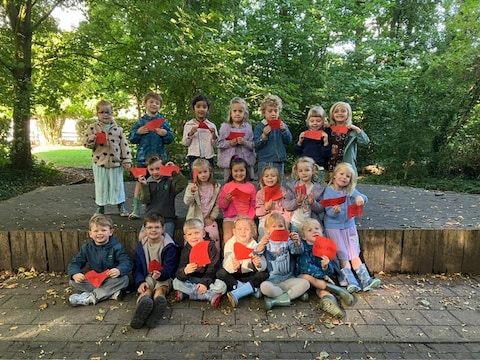 Natuurschool Klavertje 4 start schooljaar in openluchtklas.