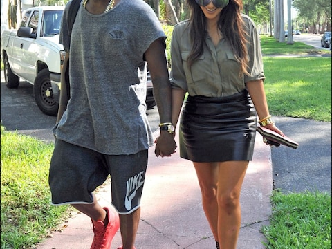 Kanye West en Kim Kardashian.