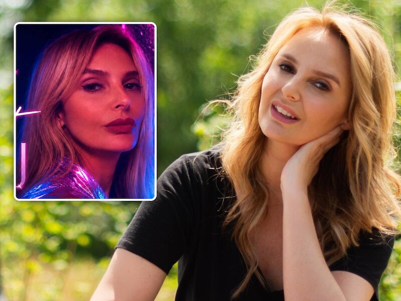 Links: Isabelle A op de cover van haar nieuwe single. Rechts: Isabelle A in haar passage in ‘Het huis’