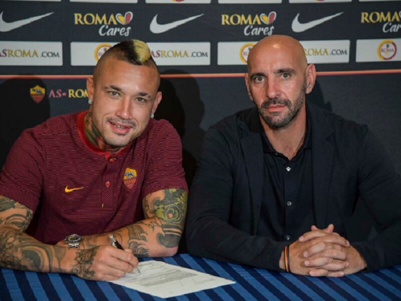 Nainggolan en Monchi.