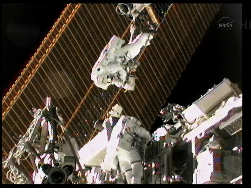 De camera's zullen aan de buitenkant van het ISS geïnstalleerd worden.
