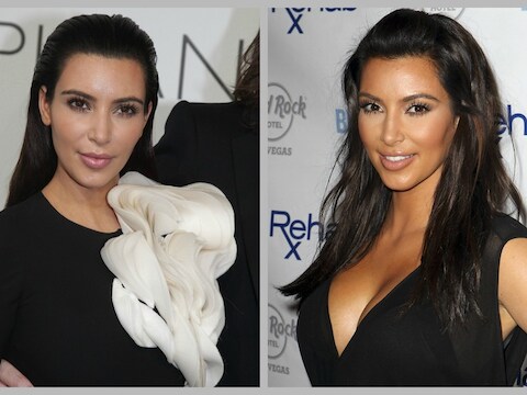 Kim K. op 3 juli en Kim K. op 4 juni 2012.