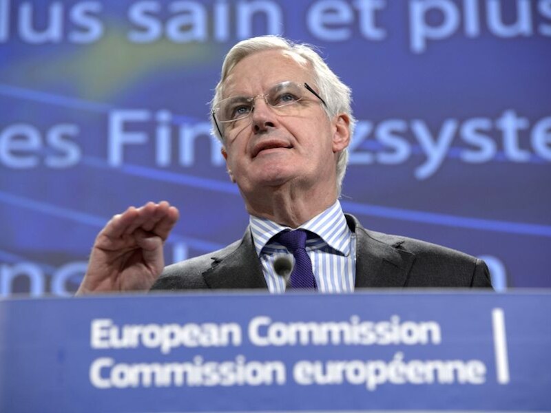 Europees commissaris voor Interne Markt Michel Barnier.